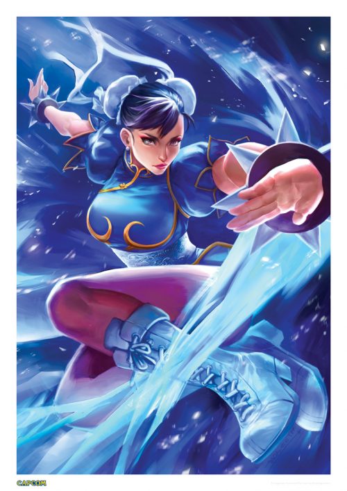 XL chun li 春麗Tシャツ黒 ジェルミクラインHookupsチュンリー 新発売